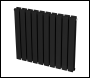 Sealey DH345 Baridi Horizontal Radiator Contemporary Double Flat Panel Design 600 x 700mm – Black