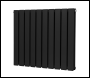 Sealey DH345 Baridi Horizontal Radiator Contemporary Double Flat Panel Design 600 x 700mm – Black