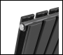 Sealey DH346 Baridi Horizontal Radiator Contemporary Double Flat Panel Design 600 x 910mm – Black