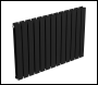 Sealey DH346 Baridi Horizontal Radiator Contemporary Double Flat Panel Design 600 x 910mm – Black