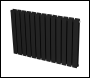 Sealey DH346 Baridi Horizontal Radiator Contemporary Double Flat Panel Design 600 x 910mm – Black