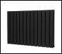 Sealey DH346 Baridi Horizontal Radiator Contemporary Double Flat Panel Design 600 x 910mm – Black