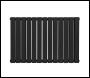 Sealey DH346 Baridi Horizontal Radiator Contemporary Double Flat Panel Design 600 x 910mm – Black