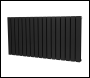 Sealey DH347 Baridi Horizontal Radiator Contemporary Double Flat Panel Design 600 x 1190mm – Black