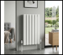 Sealey DH348 Baridi Horizontal Radiator Contemporary Double Flat Panel Design 600 x 420mm – White