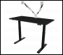 Sealey DH34 Dellonda Black Electric Height Adjustable Standing Desk, 1400 x 700mm Dual Motor 100kg