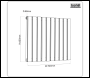 Sealey DH350 Baridi Horizontal Radiator Contemporary Double Flat Panel Design 600 x 700mm - White