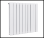 Sealey DH350 Baridi Horizontal Radiator Contemporary Double Flat Panel Design 600 x 700mm - White