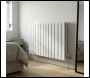 Sealey DH351 Baridi Horizontal Radiator Contemporary Double Flat Panel Design 600 x 910mm – White