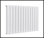 Sealey DH351 Baridi Horizontal Radiator Contemporary Double Flat Panel Design 600 x 910mm – White