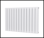 Sealey DH351 Baridi Horizontal Radiator Contemporary Double Flat Panel Design 600 x 910mm – White