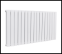 Sealey DH352 Baridi Horizontal Radiator Contemporary Double Flat Panel Design 600 x 1190mm – White