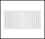 Sealey DH352 Baridi Horizontal Radiator Contemporary Double Flat Panel Design 600 x 1190mm – White