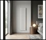 Sealey DH355 Baridi Vertical Radiator Contemporary Double Flat Panel Design 420 x 1800mm – White