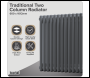 Sealey DH359 Baridi Horizontal Traditional 2 Column Radiator 600 x 1012mm – Anthracite
