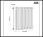 Sealey DH367 Baridi Horizontal Traditional 2 Column Radiator 600 x 607mm – White