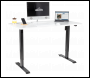 Sealey DH36 Dellonda Single Motor Ultra-Quiet Adjustable-Height Electric Sit/Stand Desk - White Desktop