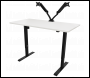 Sealey DH36 Dellonda Single Motor Ultra-Quiet Adjustable-Height Electric Sit/Stand Desk - White Desktop