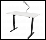 Sealey DH36 Dellonda Single Motor Ultra-Quiet Adjustable-Height Electric Sit/Stand Desk - White Desktop