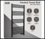 Sealey DH371 Baridi Electric Heated Towel Rail 1085 x 535mm with LED Display – Black