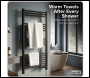 Sealey DH371 Baridi Electric Heated Towel Rail 1085 x 535mm with LED Display – Black