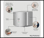 Sealey DH379 Baridi High Speed Hand Dryer with Auto-Sensor 1400-1650W - Silver
