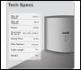 Sealey DH379 Baridi High Speed Hand Dryer with Auto-Sensor 1400-1650W - Silver