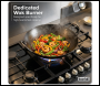 Sealey DH383 Baridi 90cm Gas Hob Black Glass with 5 Burners, Cast Iron Supports & Auto Ignition 11kW