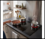 Sealey DH389 Baridi Integrated Ceramic Hob with 5 Cooking Zones 90cm - Black Glass