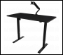 Sealey DH38 Dellonda Single Motor Ultra-Quiet Adjustable-Height Electric Sit/Stand Desk - Black Desktop