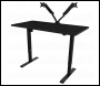 Sealey DH38 Dellonda Single Motor Ultra-Quiet Adjustable-Height Electric Sit/Stand Desk - Black Desktop