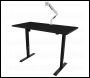 Sealey DH38 Dellonda Single Motor Ultra-Quiet Adjustable-Height Electric Sit/Stand Desk - Black Desktop