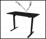 Sealey DH38 Dellonda Single Motor Ultra-Quiet Adjustable-Height Electric Sit/Stand Desk - Black Desktop