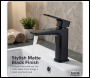 Sealey DH393 Baridi Basin Mixer Tap with Clicker Waste - Matt Black