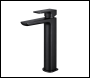Sealey DH395 Baridi High Basin Mixer Tap with Clicker Waste - Matt Black
