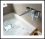 Sealey DH396 Baridi Wall Mounting Basin Mixer Tap, Square - Chrome