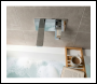 Sealey DH396 Baridi Wall Mounting Basin Mixer Tap, Square - Chrome