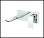 Sealey DH396 Baridi Wall Mounting Basin Mixer Tap, Square - Chrome
