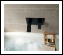 Sealey DH397 Baridi Wall Mounting Basin Mixer Tap, Square - Matt Black