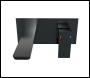Sealey DH397 Baridi Wall Mounting Basin Mixer Tap, Square - Matt Black