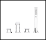 Sealey DH398 Baridi Bath Mounting 4-Hole Mixer Tap with Shower Head - Chrome
