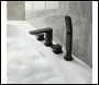Sealey DH399 Baridi Bath Mounting 4-Hole Mixer Tap with Shower Head - Matt Black