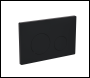 Sealey DH406 Baridi Matt Black Toilet Flush Plate with Dual Flush