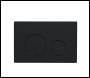 Sealey DH406 Baridi Matt Black Toilet Flush Plate with Dual Flush
