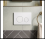 Sealey DH407 Baridi Matt White Toilet Flush Plate Dual Flush
