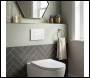 Sealey DH407 Baridi Matt White Toilet Flush Plate Dual Flush