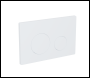 Sealey DH407 Baridi Matt White Toilet Flush Plate Dual Flush