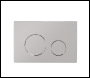 Sealey DH408 Chrome Toilet Flush Plate with Dual Flush