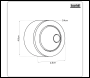 Sealey DH410 Baridi Flush Button for Cabinet-Style Cistern - Chrome