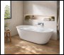 Sealey DH416 Baridi Double-Ended Slim Rim Bath with Overflow System 150cm – Gloss White